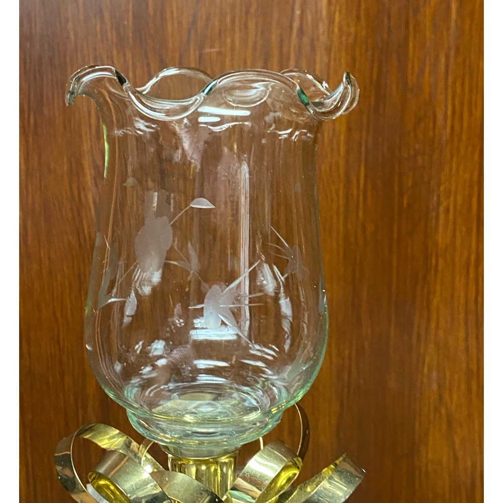 home interiors and gifts Butterfly and Blossoms engraved votive cup